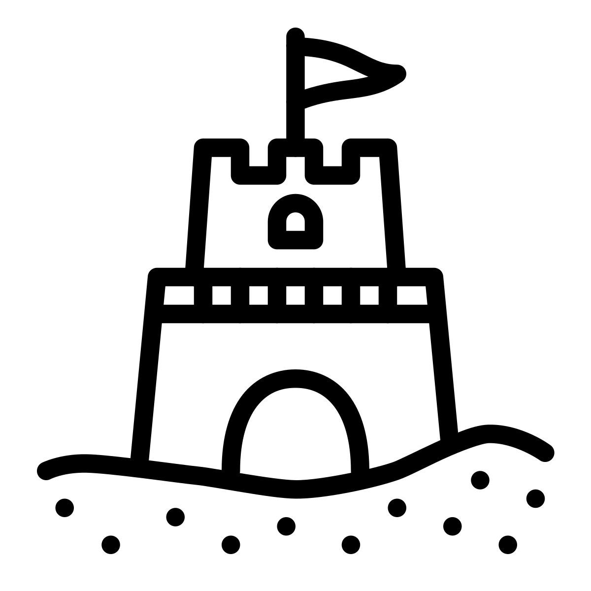 icon sandcastle