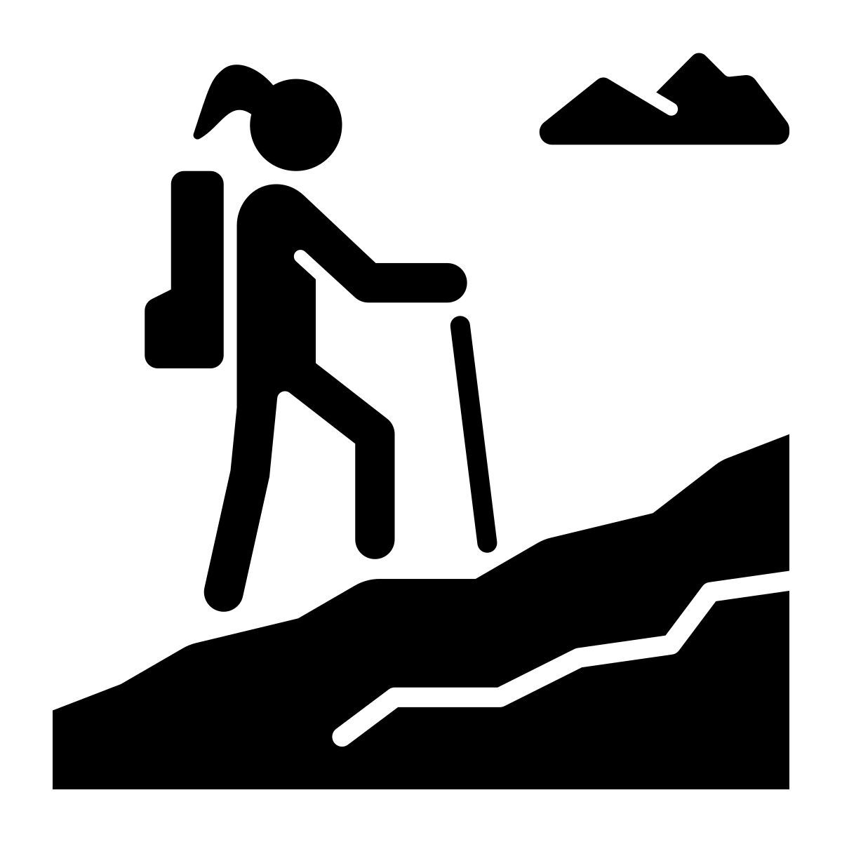 hiking trail Icon
