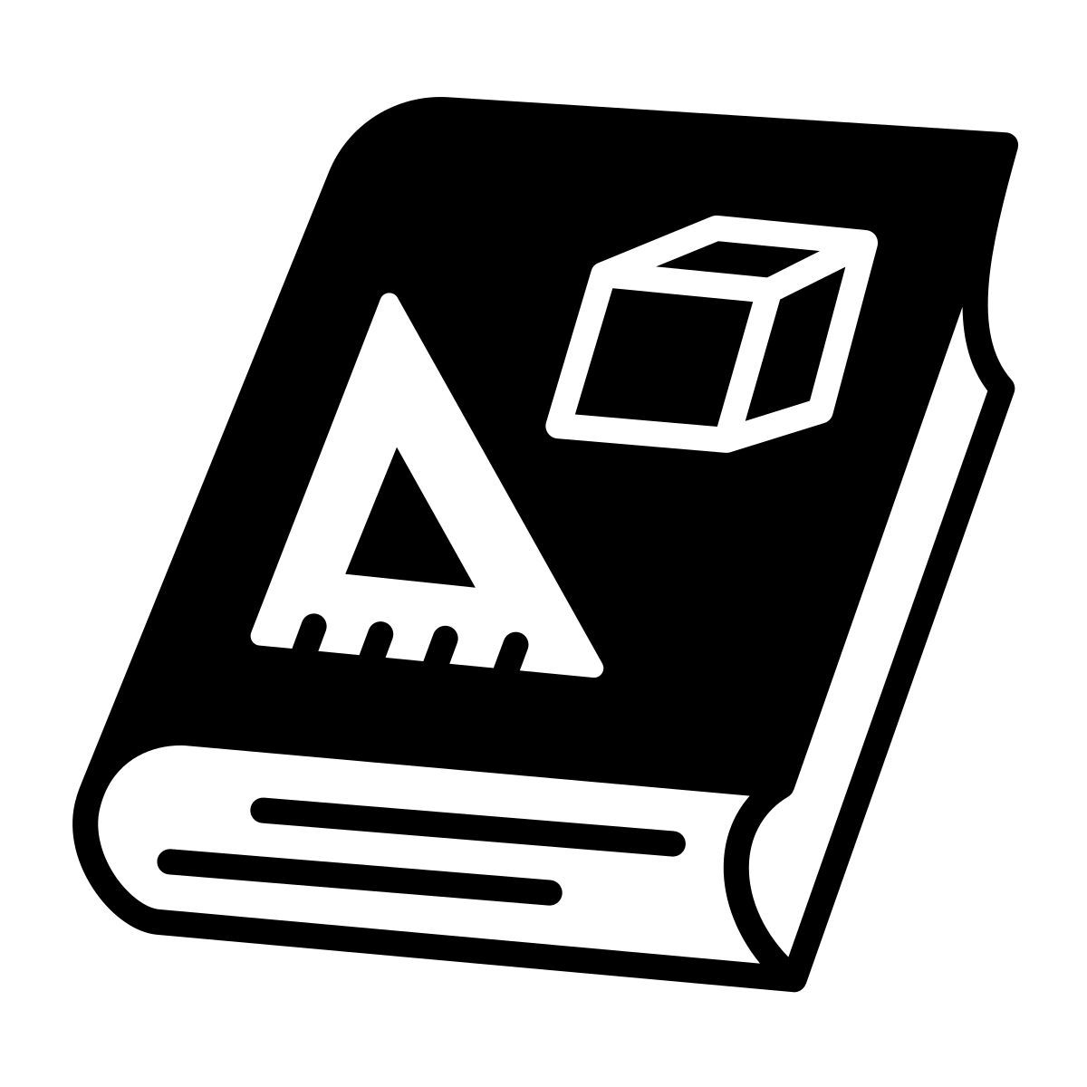 icône math book