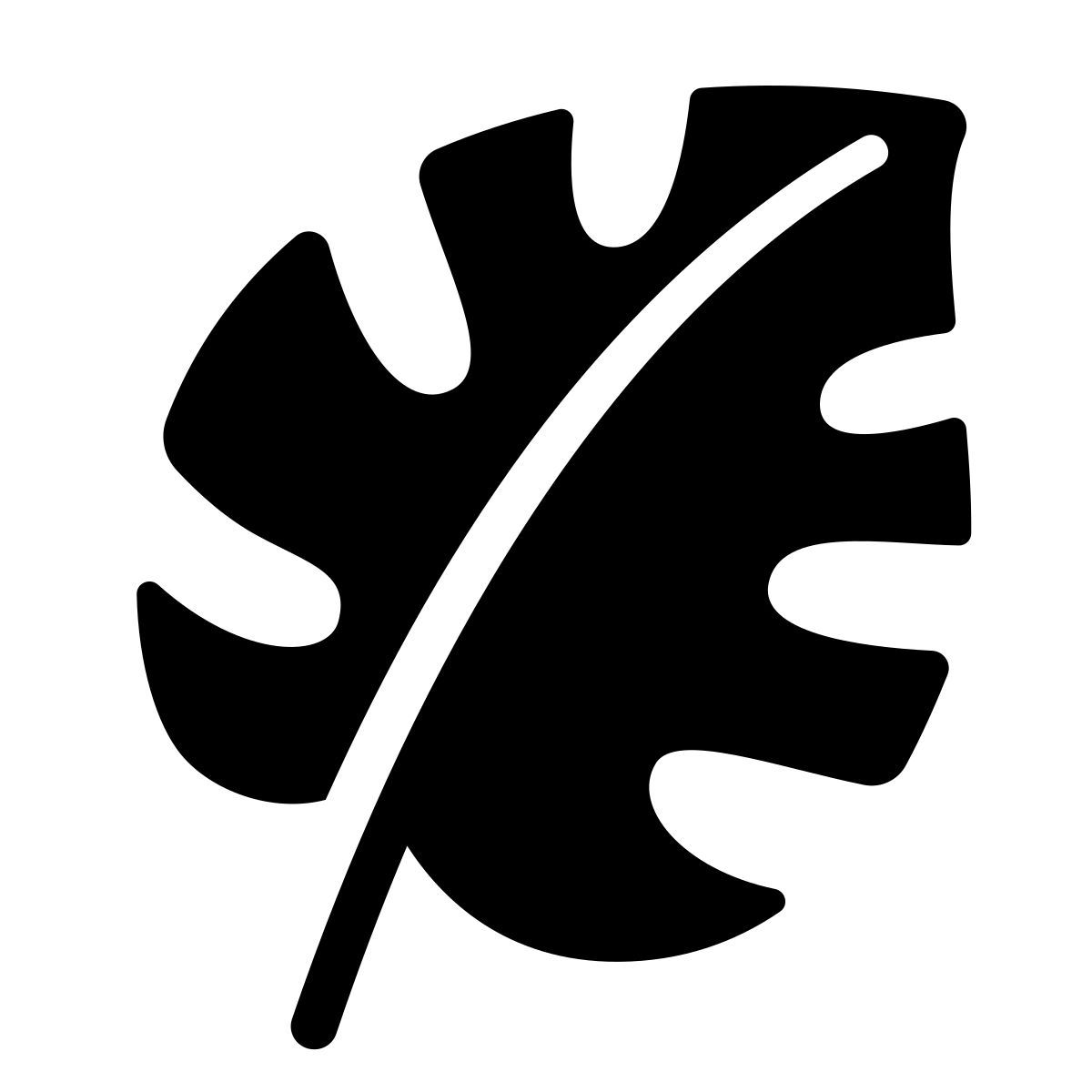monstera leaf 图标