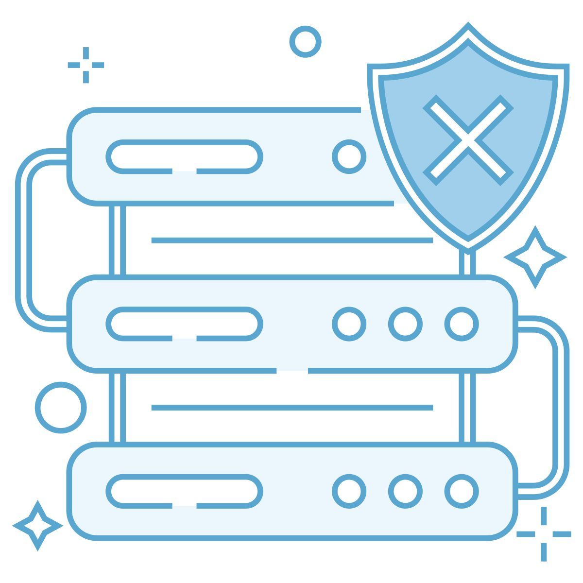 unsafe database icon