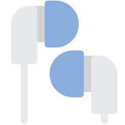 external earbuds-flat-multimedia-others-bomsymbols- icon