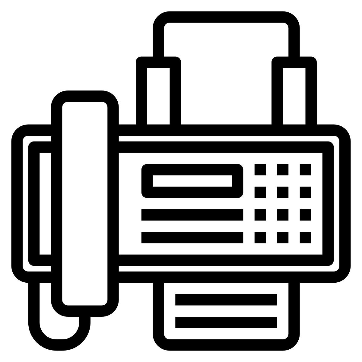 fax machine icon