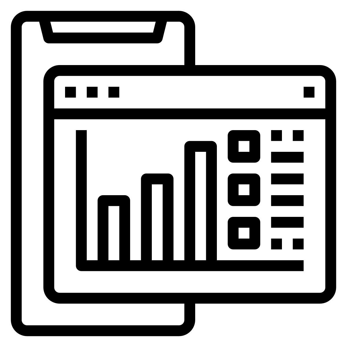 分析 icon