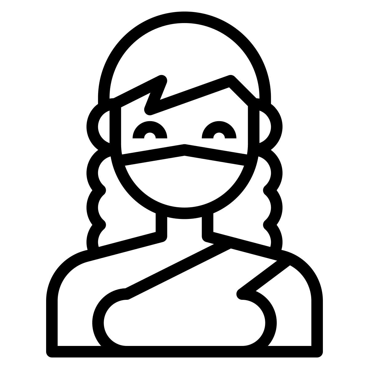 立っている女性 icon