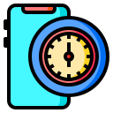 external Clock-mobile-application-color-line-others-cattaleeya-thongsriphong icon
