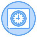 external Clock-user-interface-blue-others-cattaleeya-thongsriphong icon