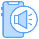 external Speaker-mobile-application-blue-others-cattaleeya-thongsriphong icon