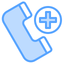 external Telephone-online-healthcare-blue-others-cattaleeya-thongsriphong icon