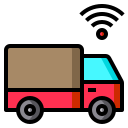 external Truck-internet-of-thing-color-line-others-cattaleeya-thongsriphong icon