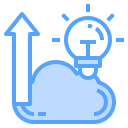 external arrow-cloud-technology-blue-others-cattaleeya-thongsriphong icon