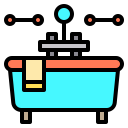 external bathtub-hotel-service-color-line-others-cattaleeya-thongsriphong icon