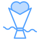 external bouquet-love-blue-others-cattaleeya-thongsriphong icon