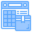 external calendar-logistic-blue-others-cattaleeya-thongsriphong icon