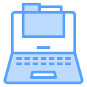 external computer-laptop-blue-others-cattaleeya-thongsriphong-3 icon