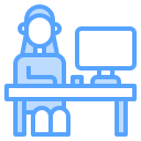 external computer-work-from-home-blue-others-cattaleeya-thongsriphong icon