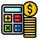 external dollar-calculation-color-line-others-cattaleeya-thongsriphong icon