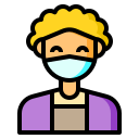 external girl-female-avatar-with-medical-mask-color-line-others-cattaleeya-thongsriphong-3 icon