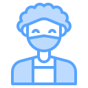external medical-female-avatar-with-medical-mask-blue-others-cattaleeya-thongsriphong-3 icon