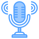 external microphone-music-and-sound-blue-others-cattaleeya-thongsriphong icon