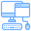 external mouse-computer-blue-others-cattaleeya-thongsriphong icon