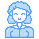 external user-female-avatar-blue-others-cattaleeya-thongsriphong icon
