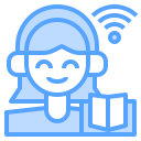 external wifi-e-learning-blue-others-cattaleeya-thongsriphong icon
