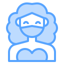 external woman-female-avatar-with-medical-mask-blue-others-cattaleeya-thongsriphong icon