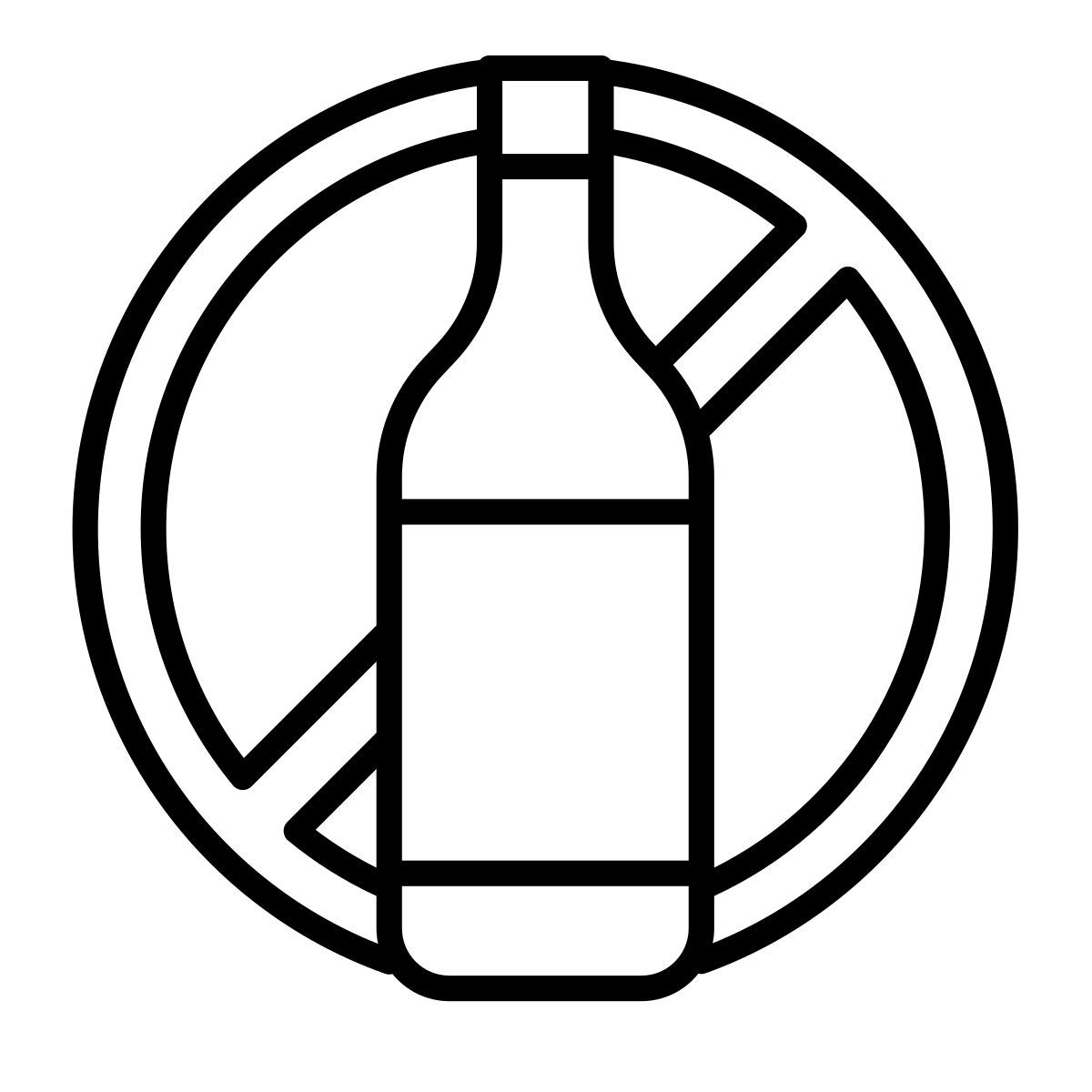 no alcohol icon