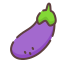 external eggplant-fruits-vegetables-dashed-line-others-ghozy-muhtarom icon