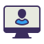 external monitor-organization-filled-line-others-ghozy-muhtarom icon