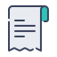 external receipt-commerce-flat-dashed-others-ghozy-muhtarom icon