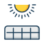external solar-ecology-filled-line-others-ghozy-muhtarom icon