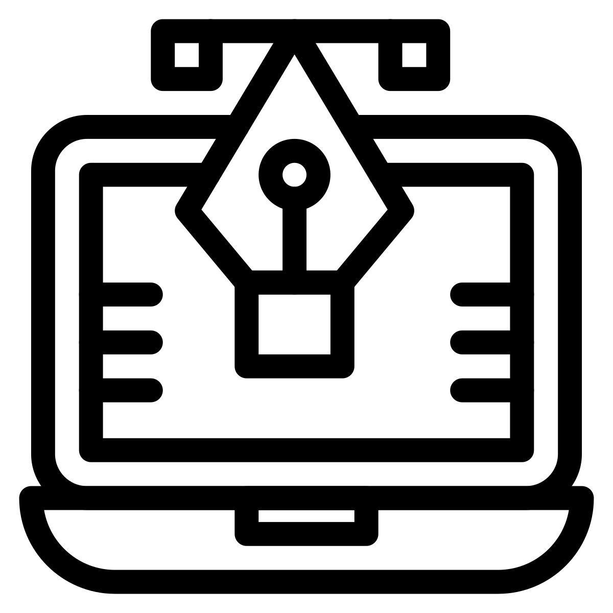 réglages vertical icon