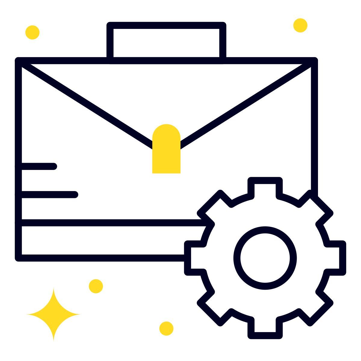 vista frontale di borsa icon