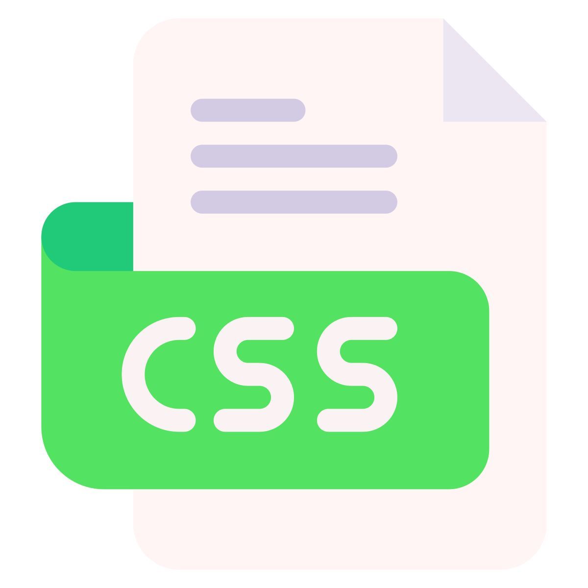 type de fichier css icon