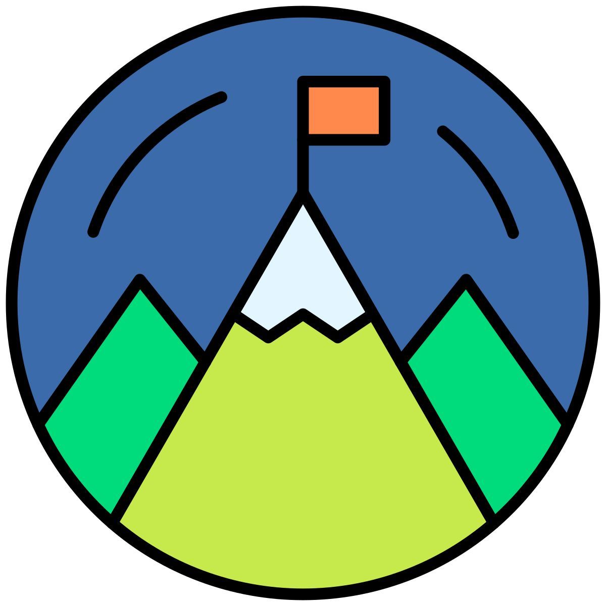 gefüllte flagge 2 icon