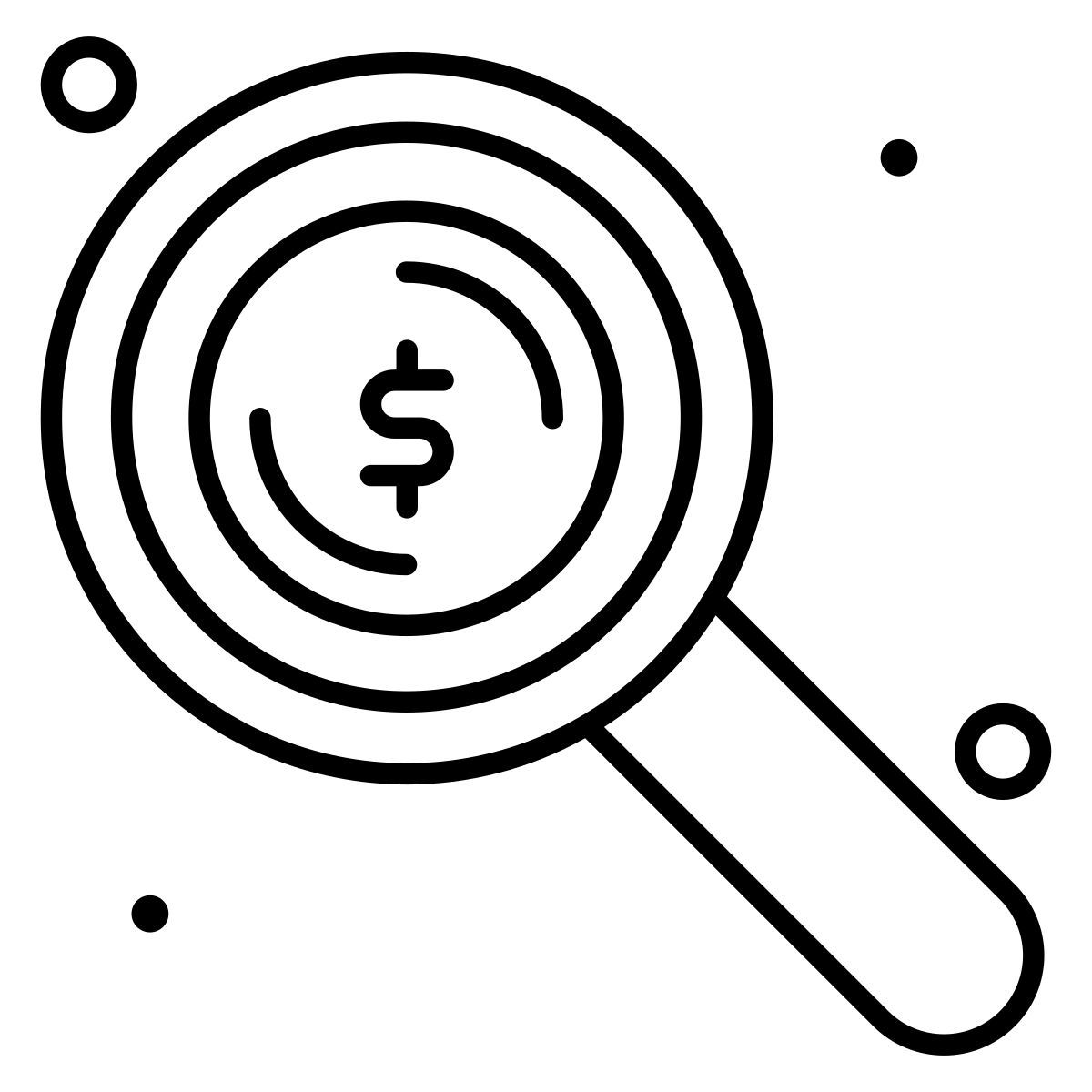 dollar argent icon
