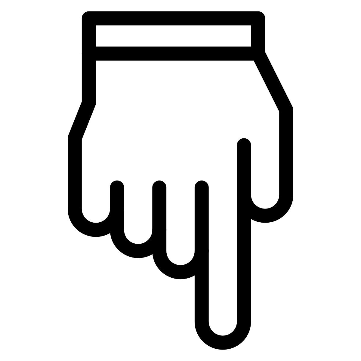 unten icon