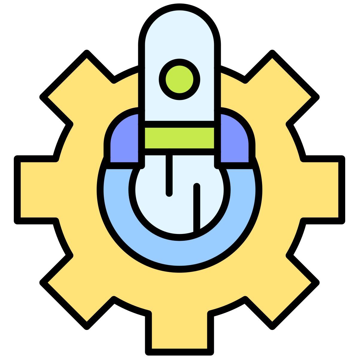 icon foguete lançado