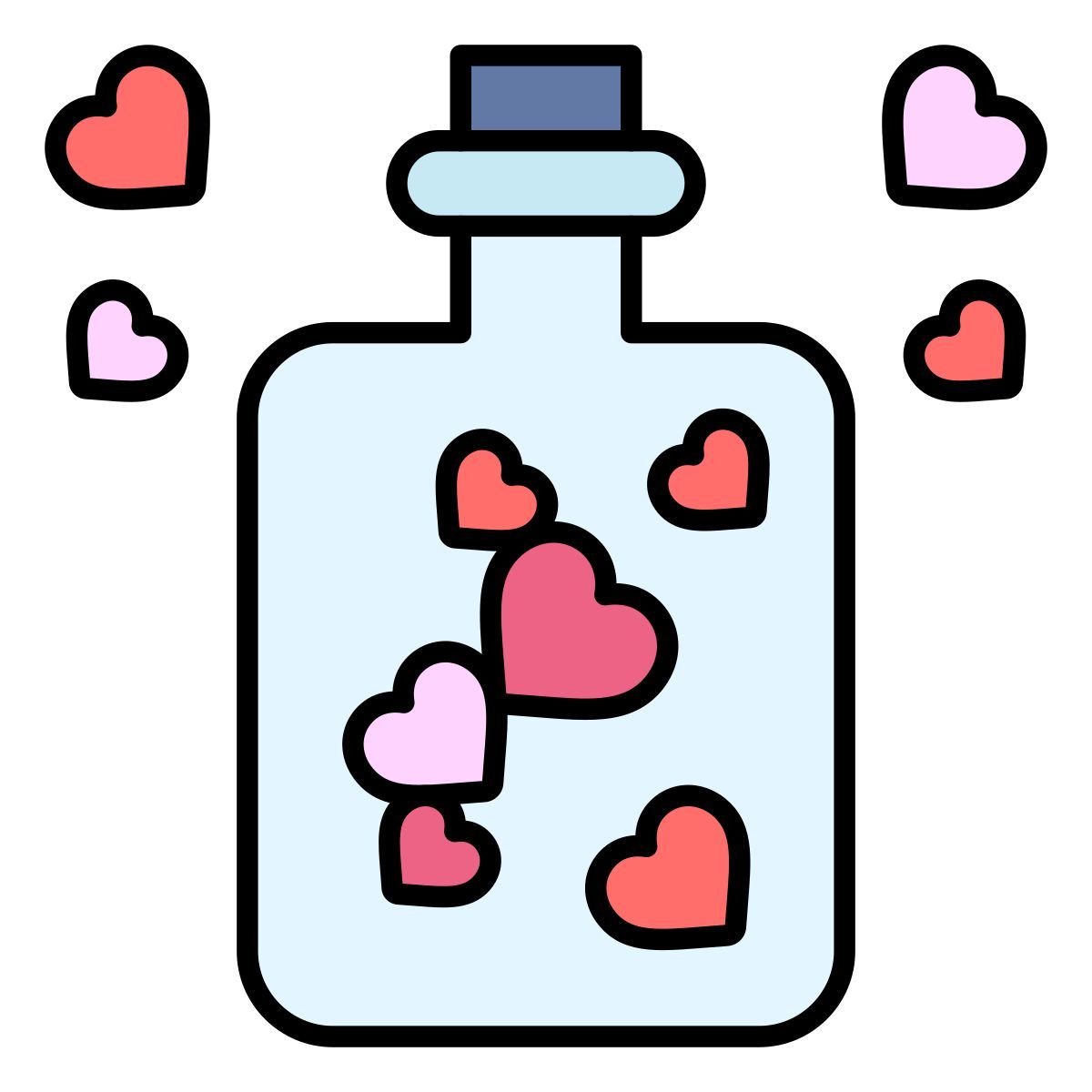 填充的爱心 icon