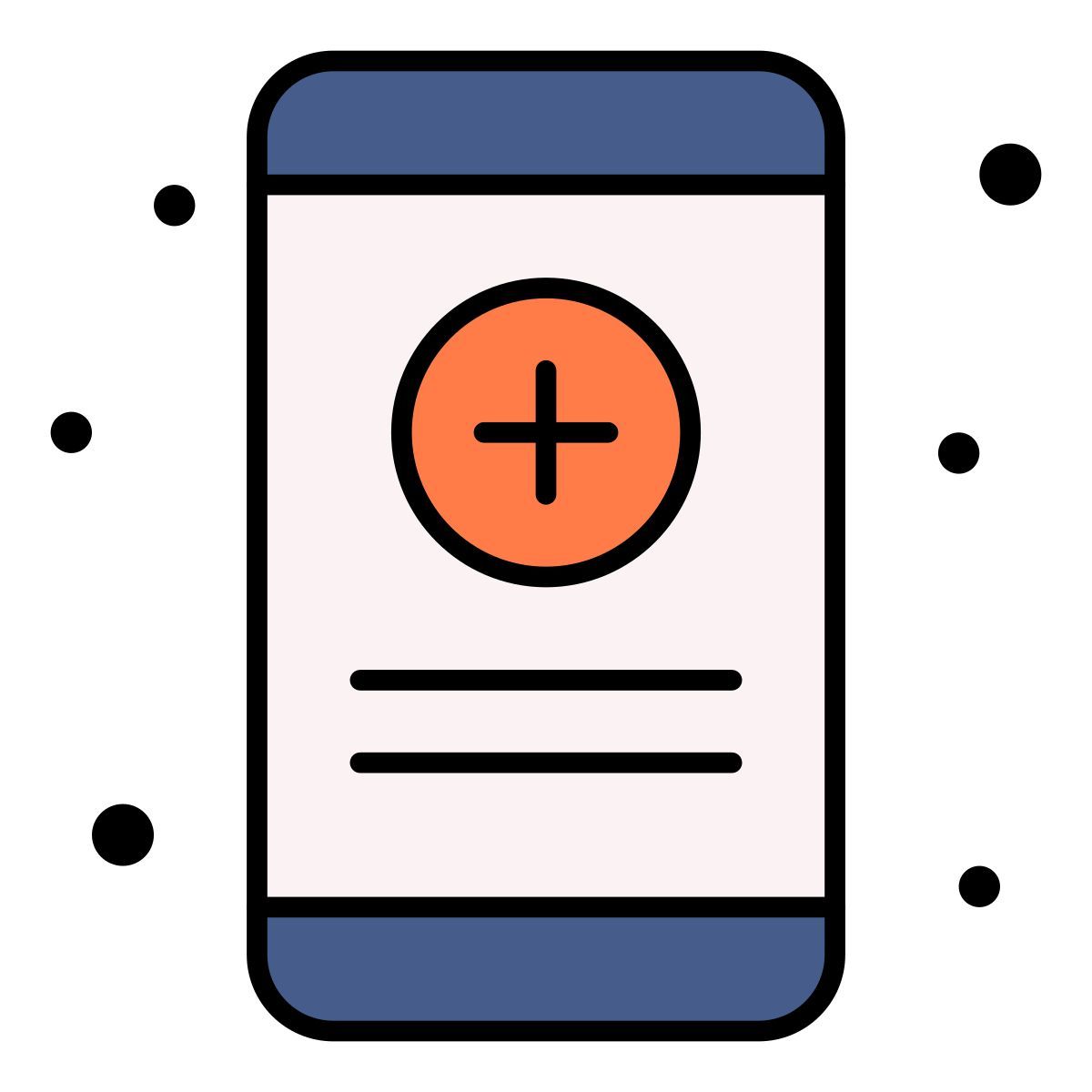 dois smartphones icon