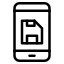 White 保存 icon