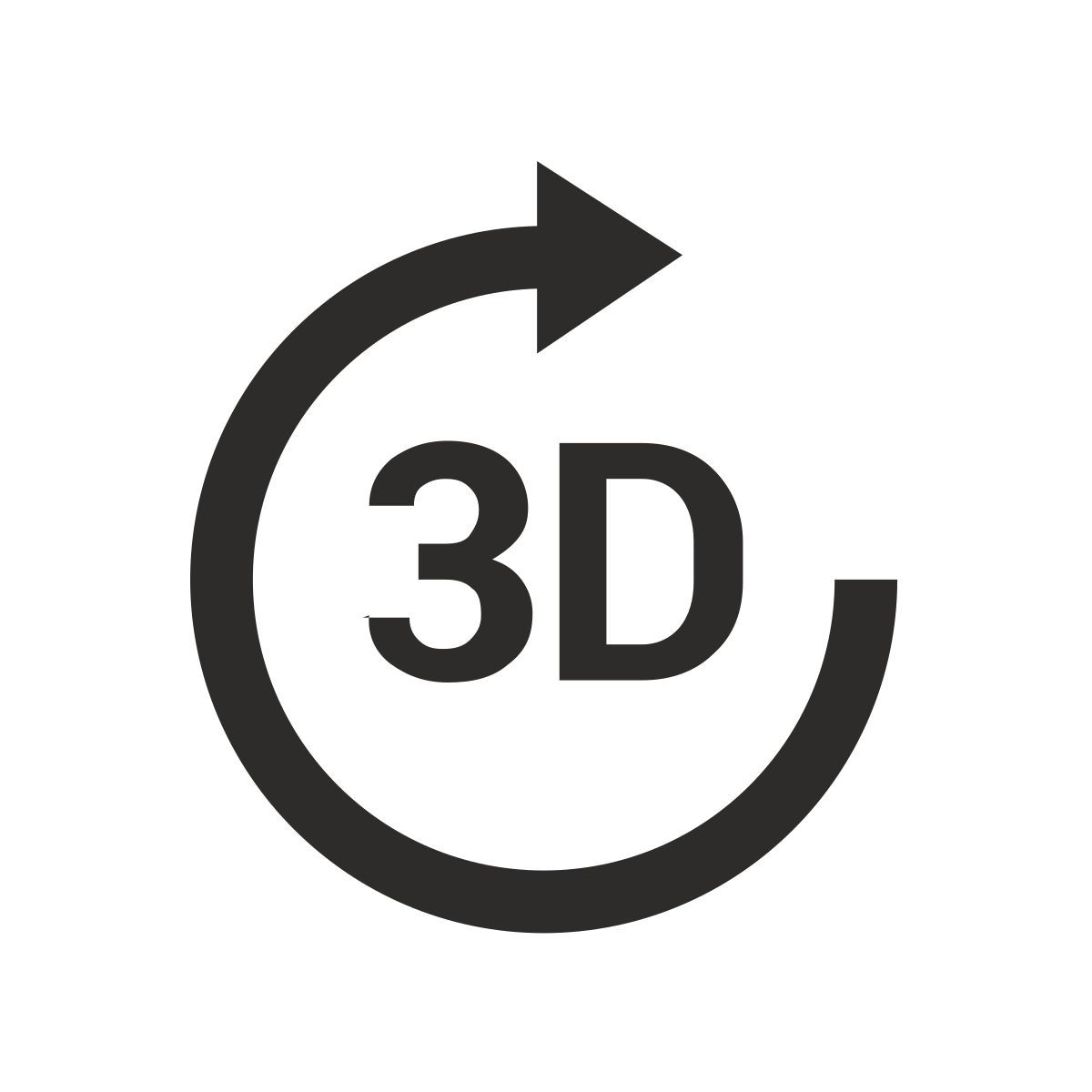 3d rotation icon
