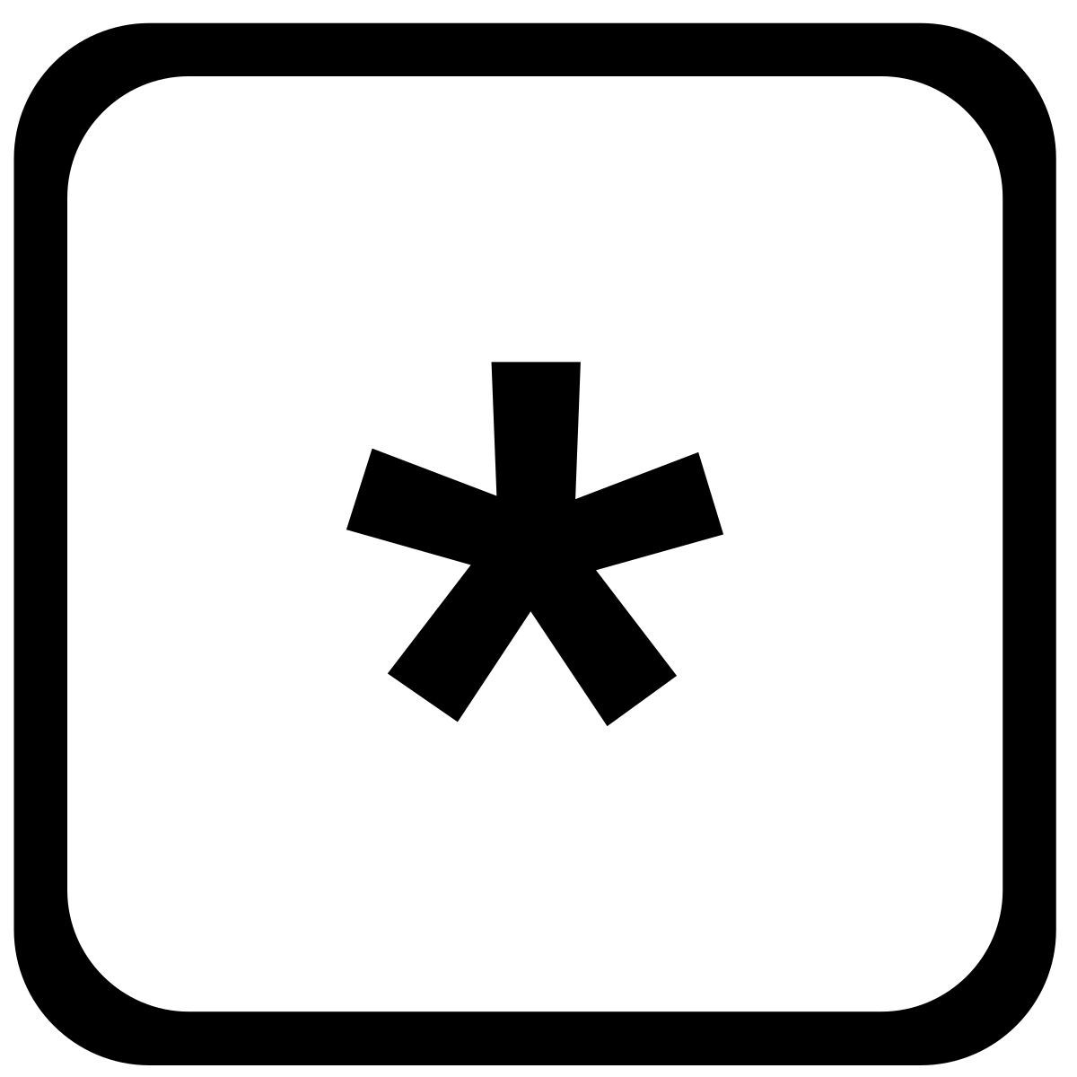 asterisk icon
