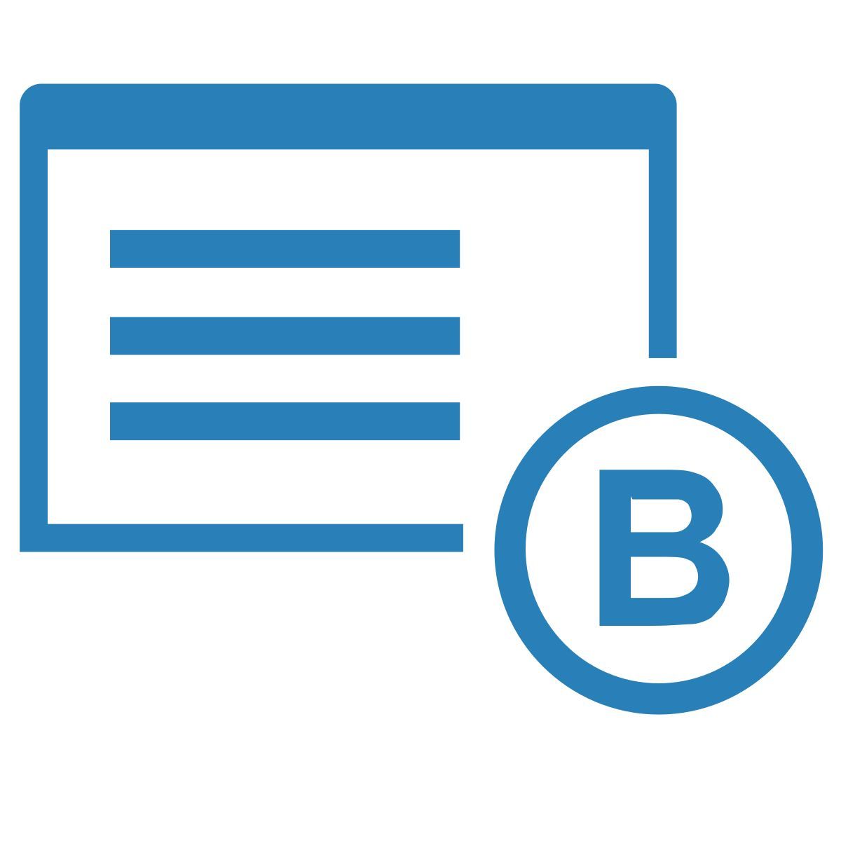 b letter icon