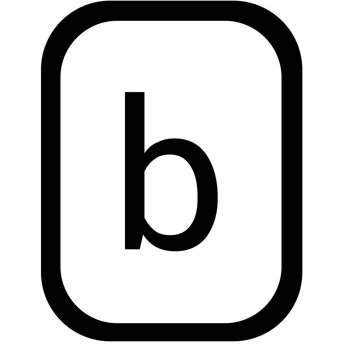 b icon