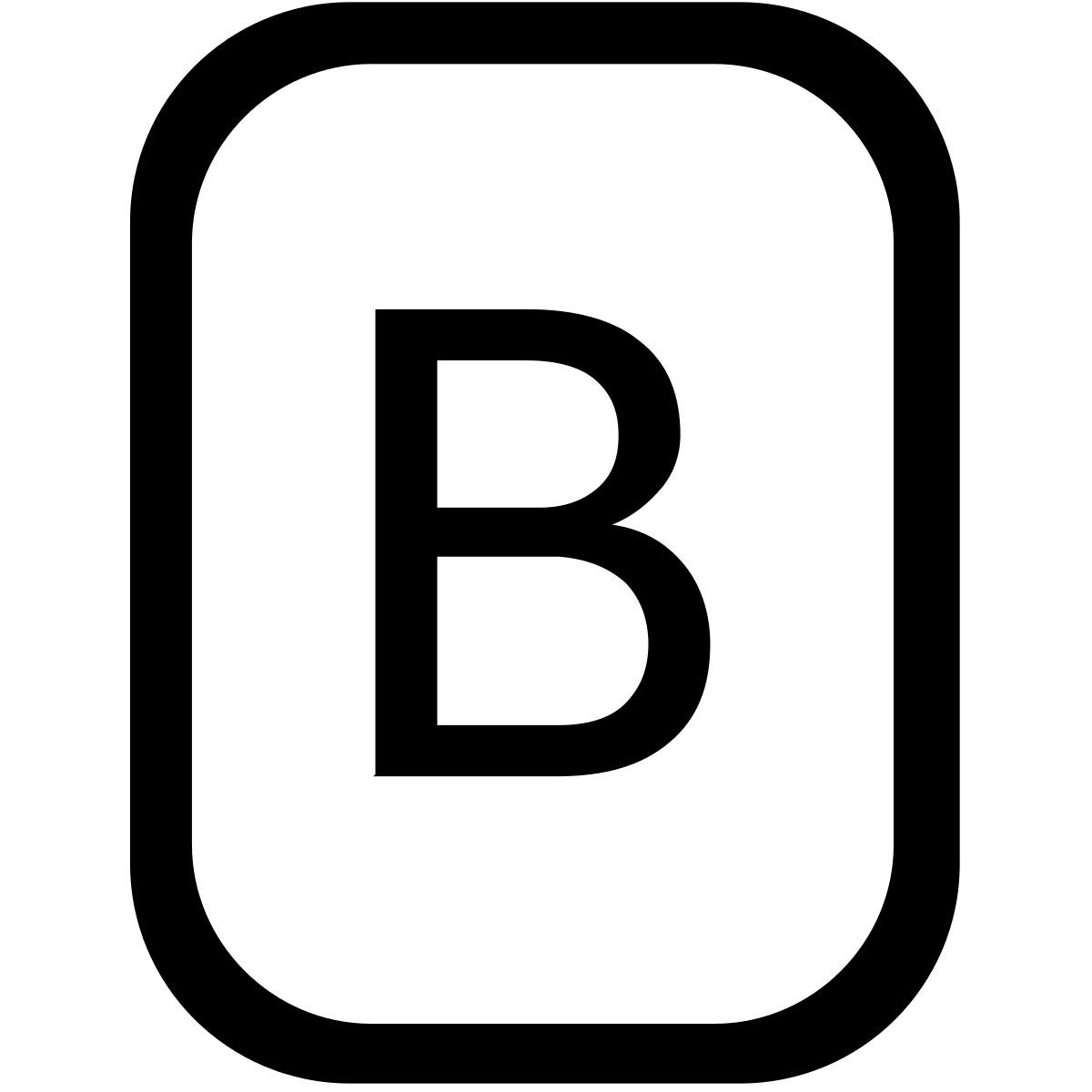 b icon