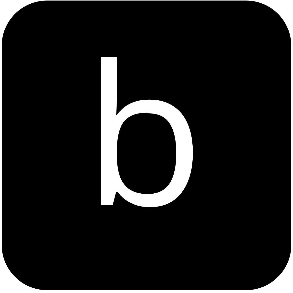 b icon