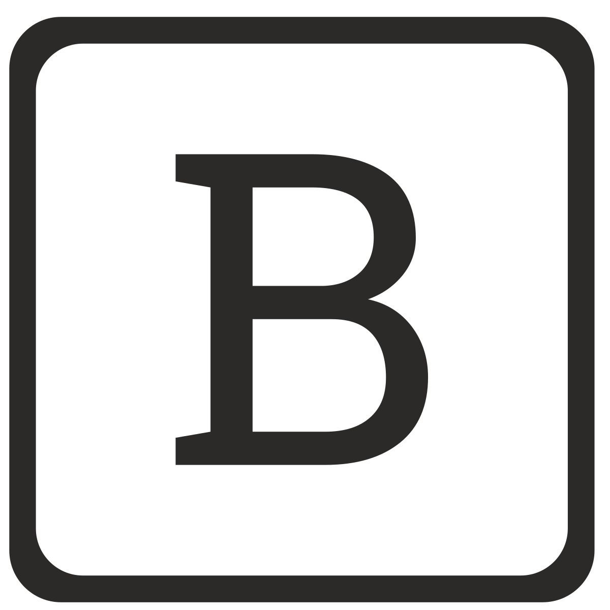 b icon